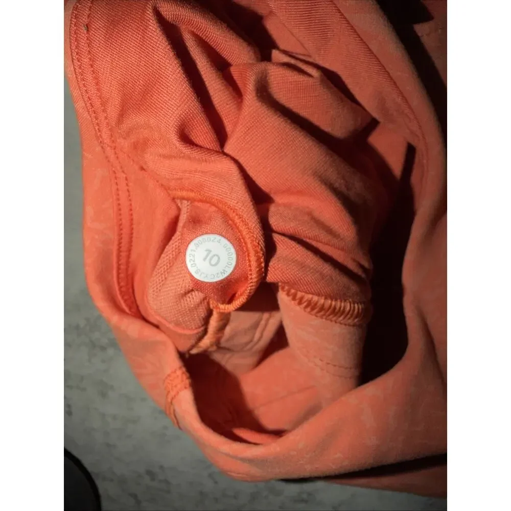 Lululemon Wunder Train Long-Line Bra‎ *Medium Support Crunch Warm Coral Size 10